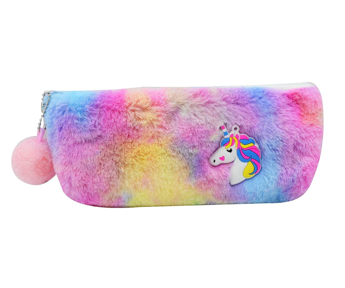 Unicorn Pencil Pouch Storage Bag Travel Pouch for Girls Soft Cute Pouches  Cotton Pouch Unicorn Fur Pouch Stationery Pouch for School Pouch for