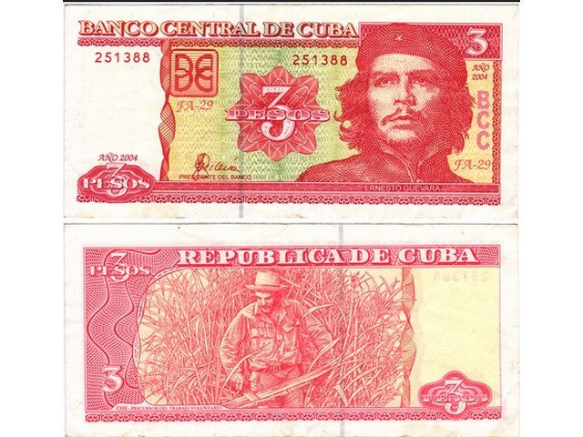 CUBA 3 PESOS CHE GUEVARA UNC # 292