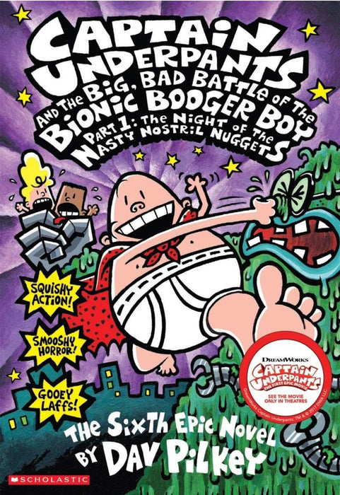 The Big, Bad Battle of the Bionic Bogger Boy by Dav Pilkey - old paperback - eLocalshop