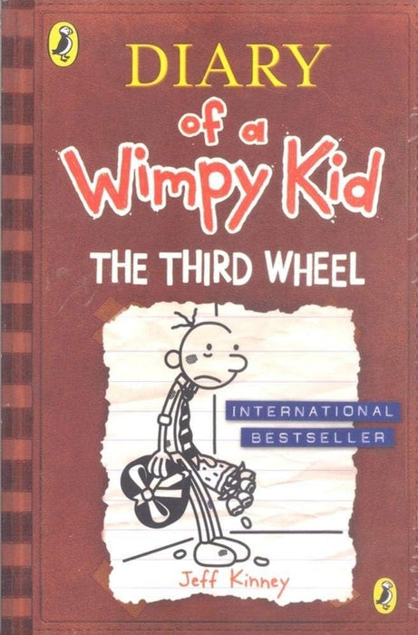 Diary of a Wimpy Kid - 7: The Third Wheel by Jeff Kinney - old paperback - eLocalshop