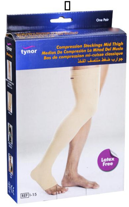 Tynor Compression Stockings Mid Thigh (Pair) - eLocalshop