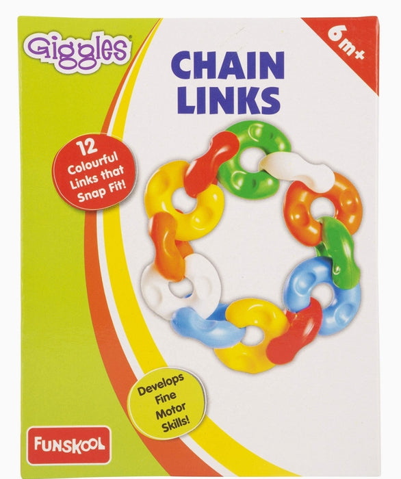 Giggles - Chain Links, Multicolour Interlocking Educational Blocks, Improves creativity and Construction toy