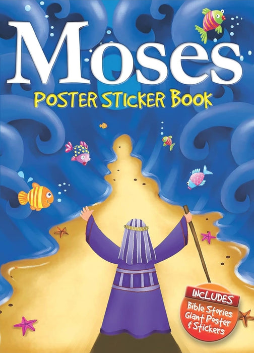 Moses Poster Sticker Book by Juliet David - old paperback