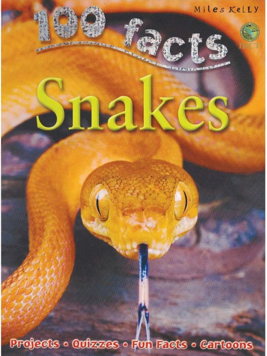 100 Facts - Snakes by Kelly Miles - old paperback