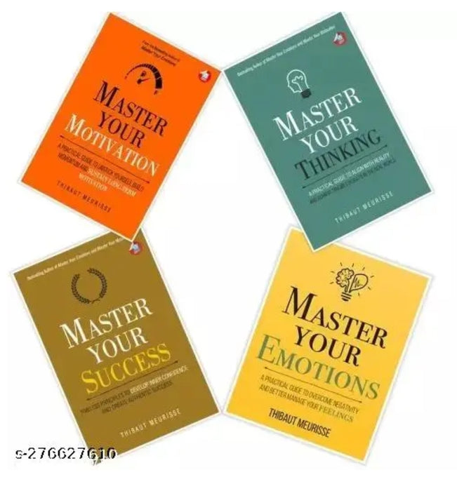 Combo of 4 book -Master Your Thinking,Emotions,Success Motivation