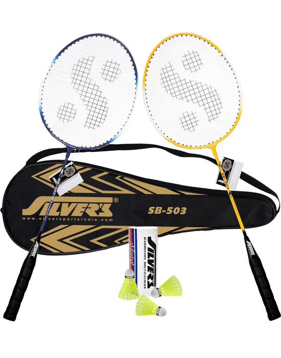 Silver's SB-818 Badminton Kit (yellow , purple)