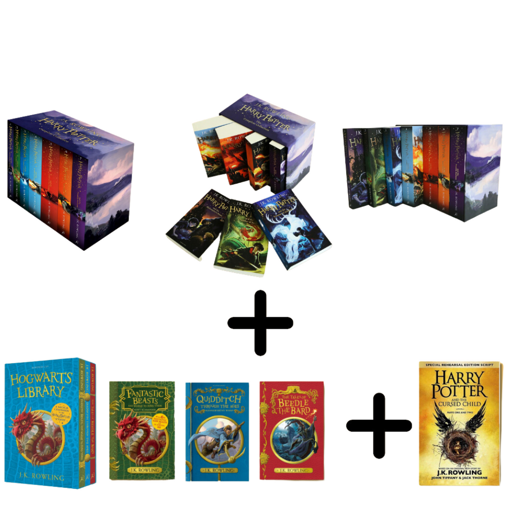 Harry Potter Box Set with 5 Harry Potter Bookmarks Free (Set of 7 Volumes)-  Paperback, eLocalshop