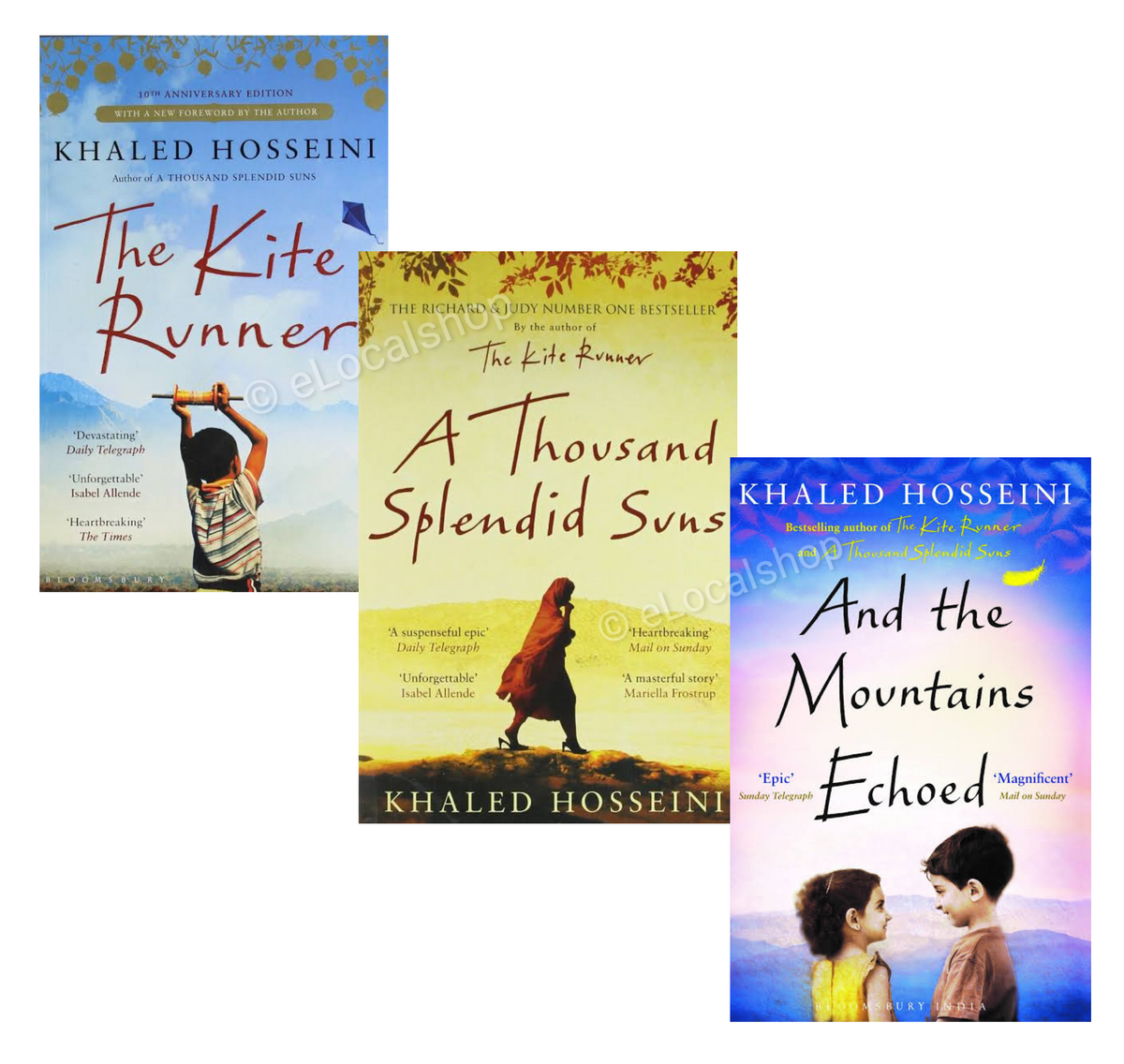 3 books/set The Kite Runner A Thousand Splendid Suns And the